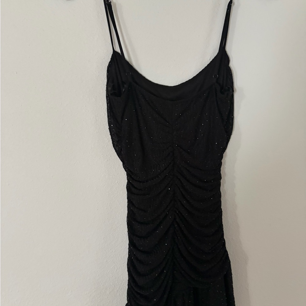 Black mini dress